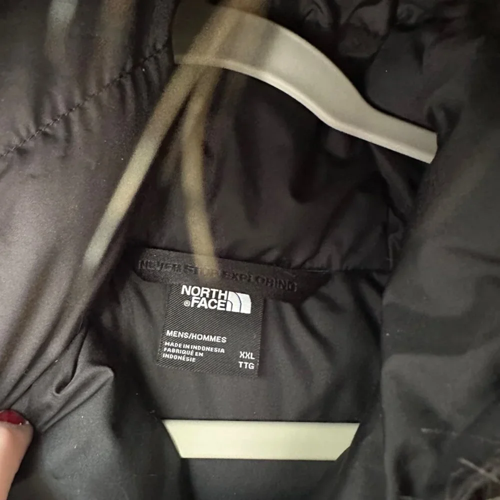 The North Face Bedford Black Down Parka Winter Hooded Jacket Coat Mens XXL NEW